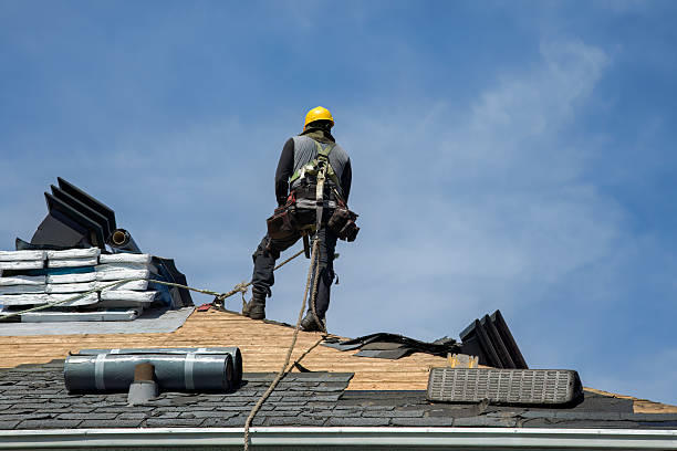 Professional Roofing technician working in Cross Fork, PA